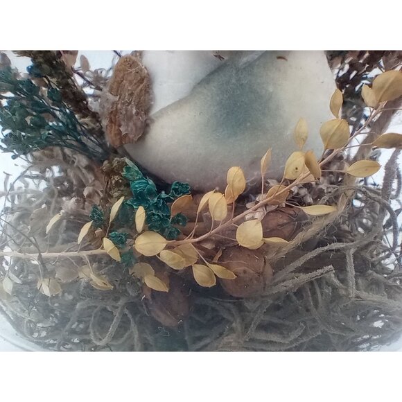 Aviary Glass Jar Native American Art Golden Harvest Southwest Bird Vintage 9.25" - Picture 14 of 15